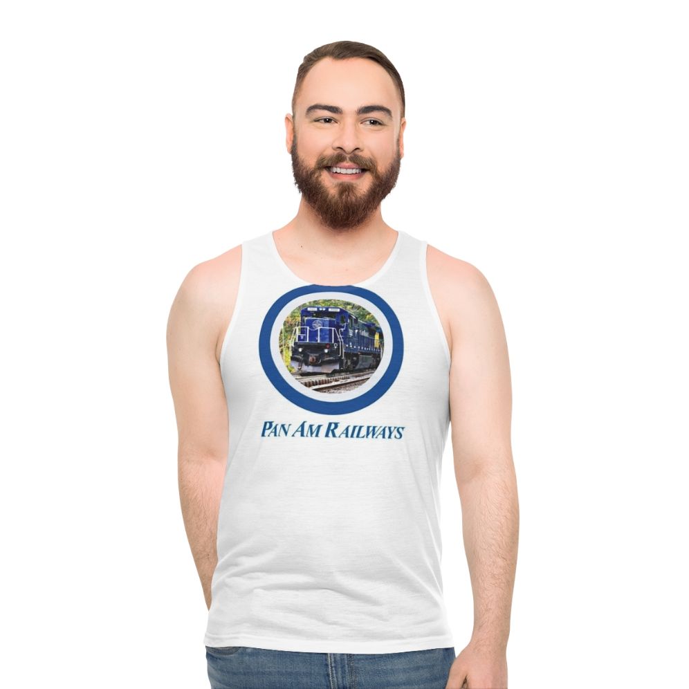 Pan Am Railway Train Driving Unisex Tank Top