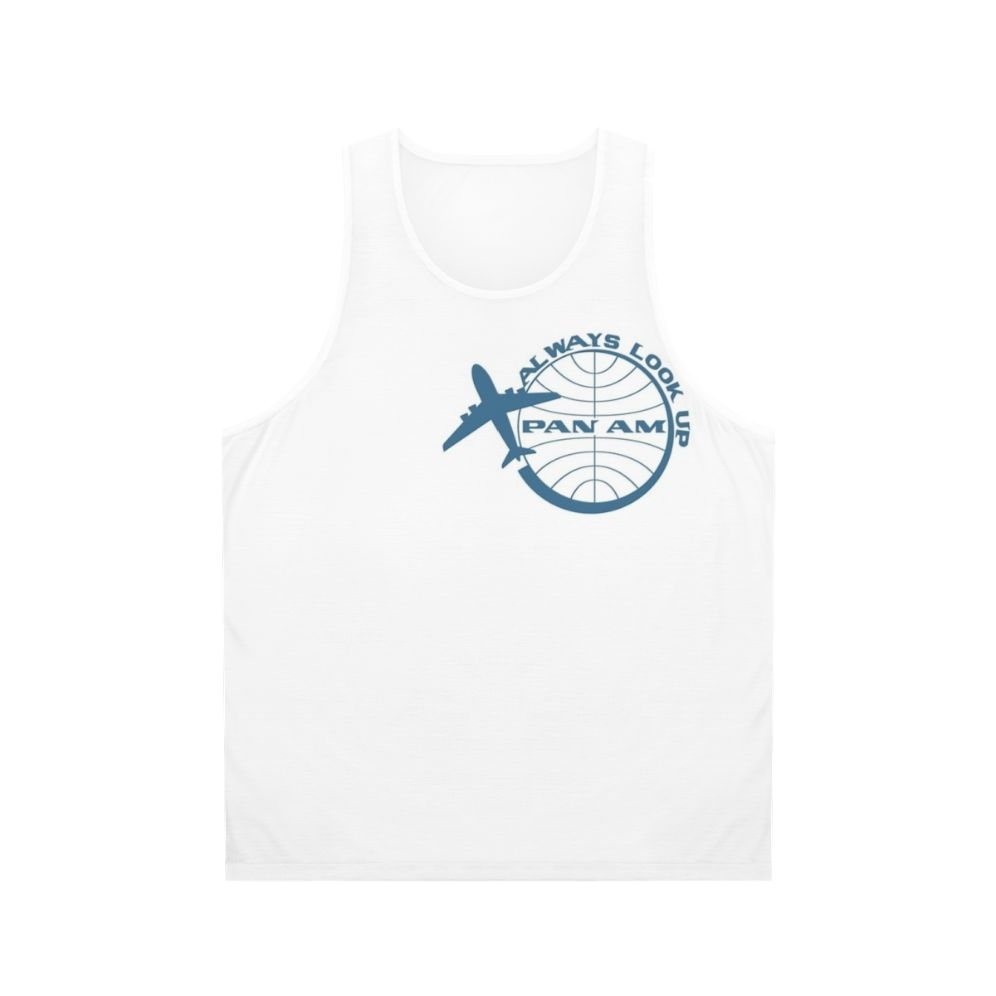 Pan Am Unisex Tank Top with Retro Inspired Airline Branding
