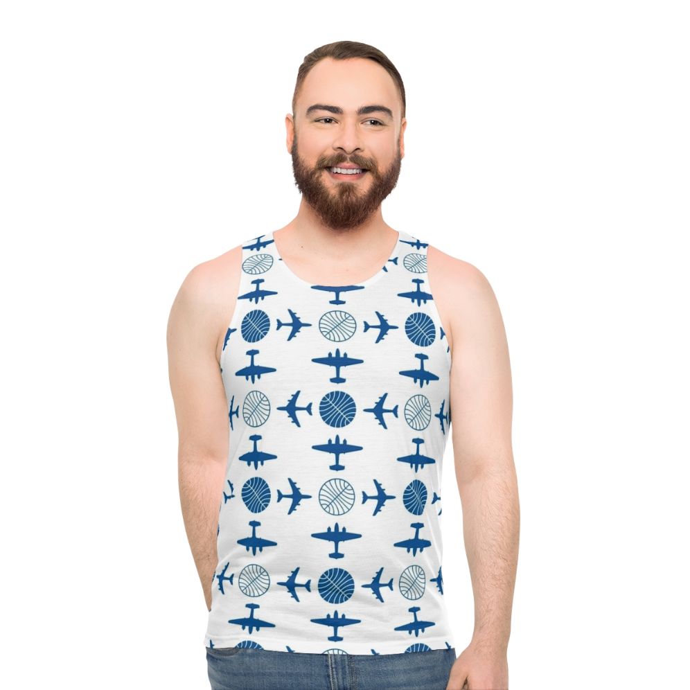 Pan Am vintage airline inspired unisex tank top