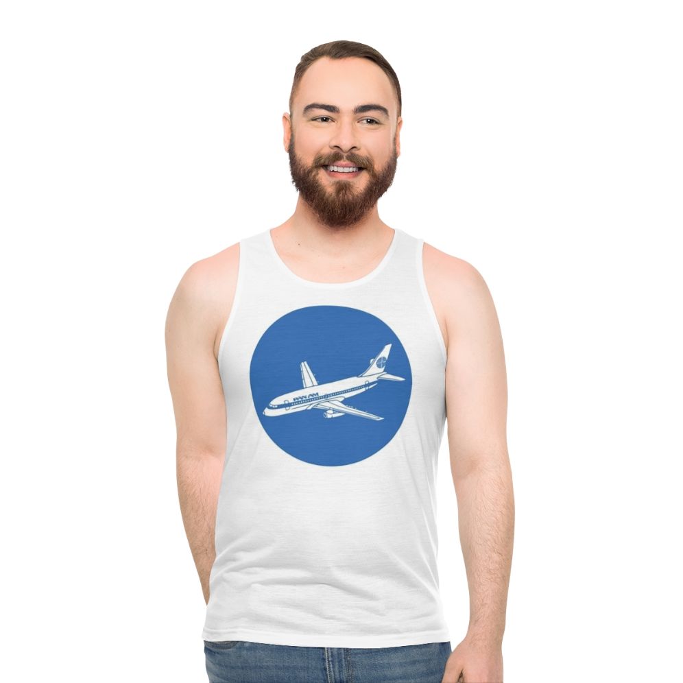 Vintage-inspired Pan American World Airways unisex tank top