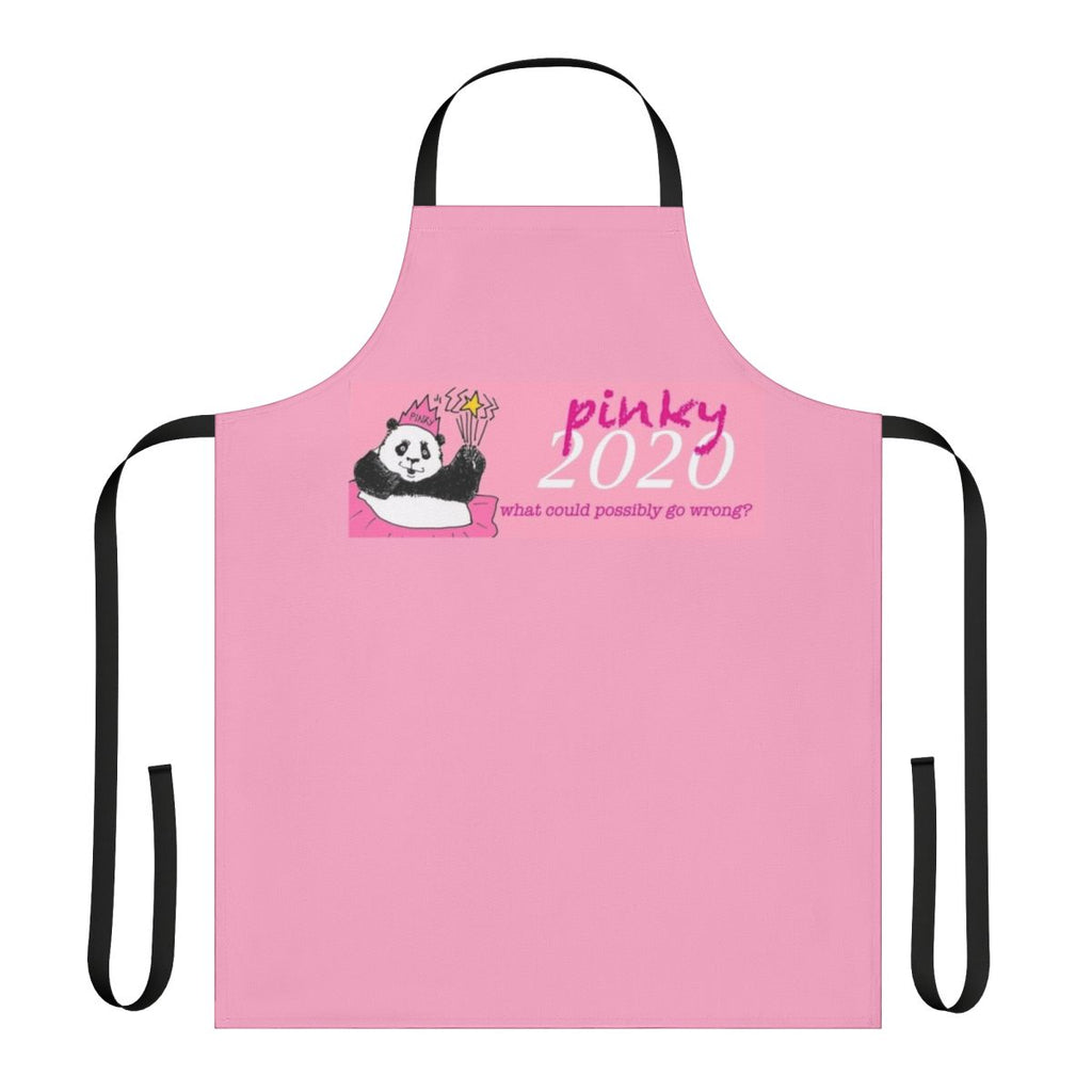 Panda-themed apron with political humor design