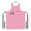 Panda-themed apron with political humor design