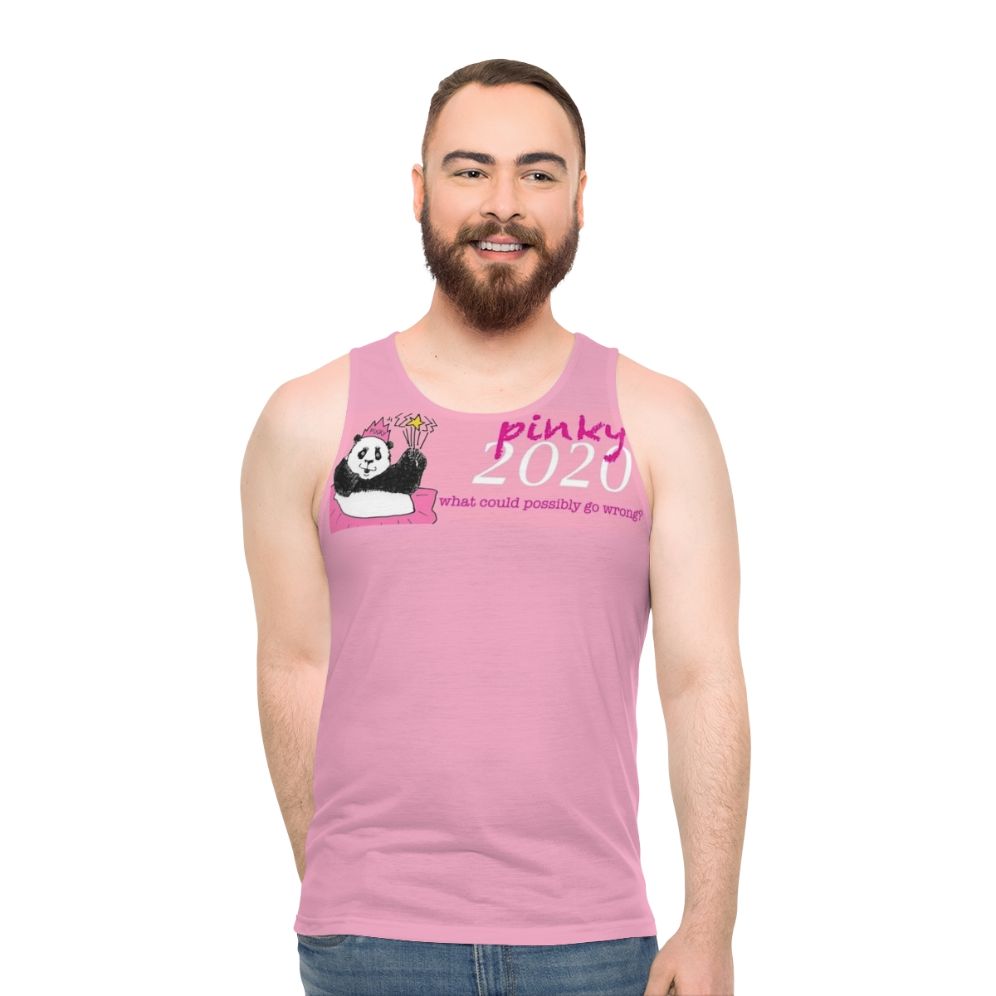 Panda Politics 2020 Unisex Pink Tank Top