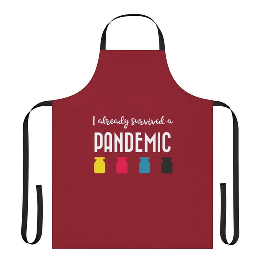 Pandemic Survivors' Apron featuring a humorous design for board game enthusiasts