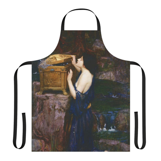 Pandora inspired apron featuring the famous painting by John William Waterhouse