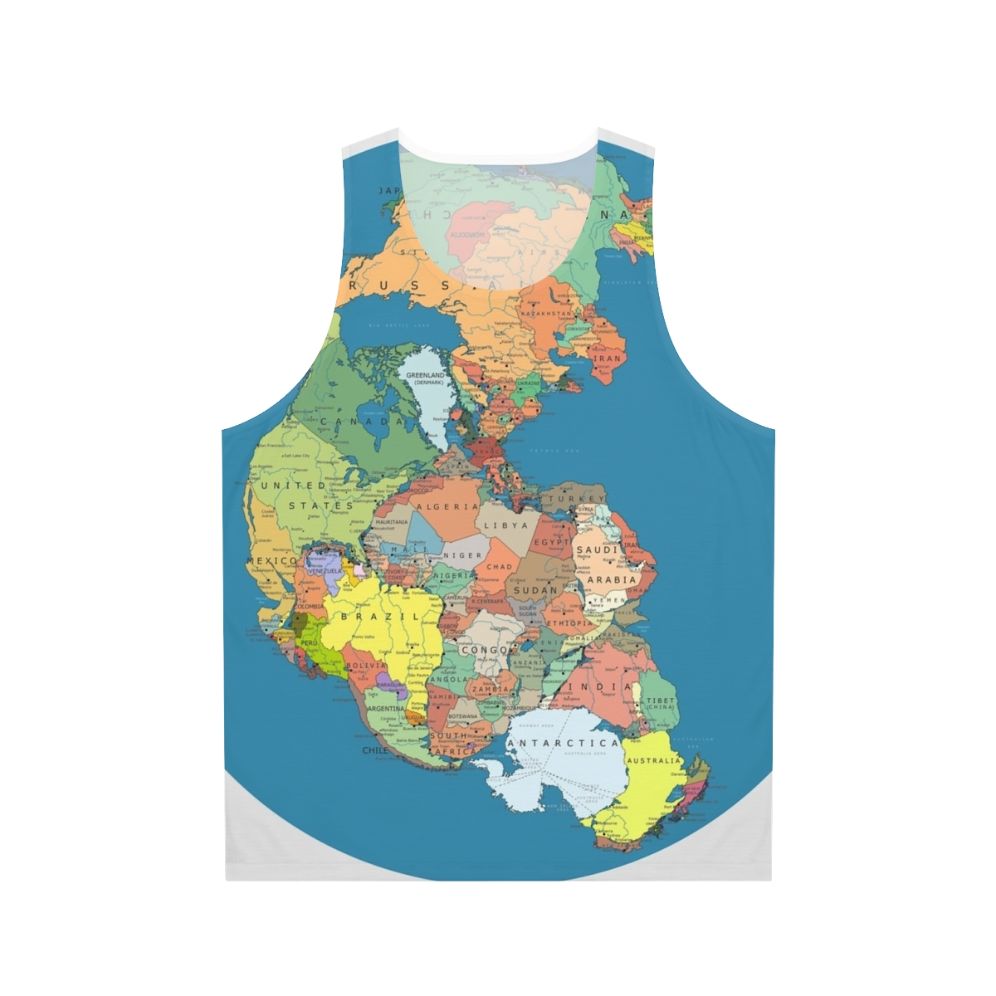 Pangaea supercontinent unisex tank top