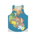 Pangaea supercontinent unisex tank top