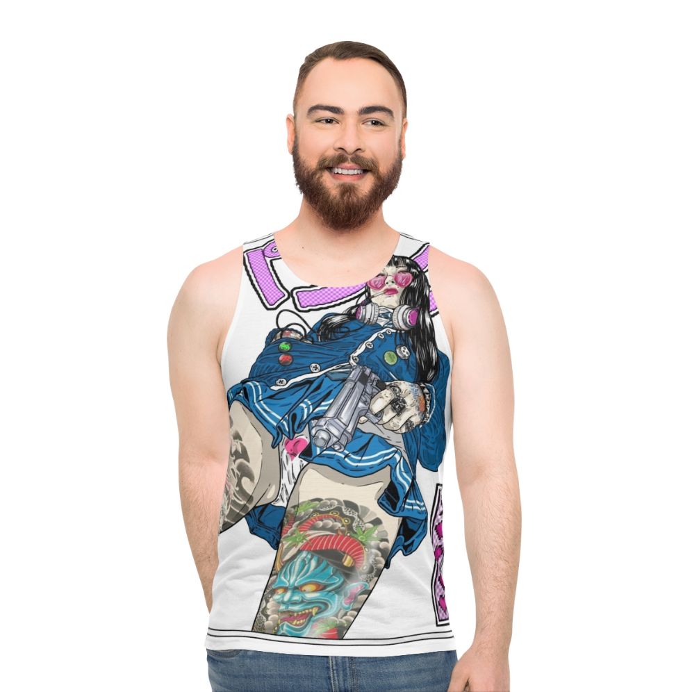 Panku unisex punk rock tank top