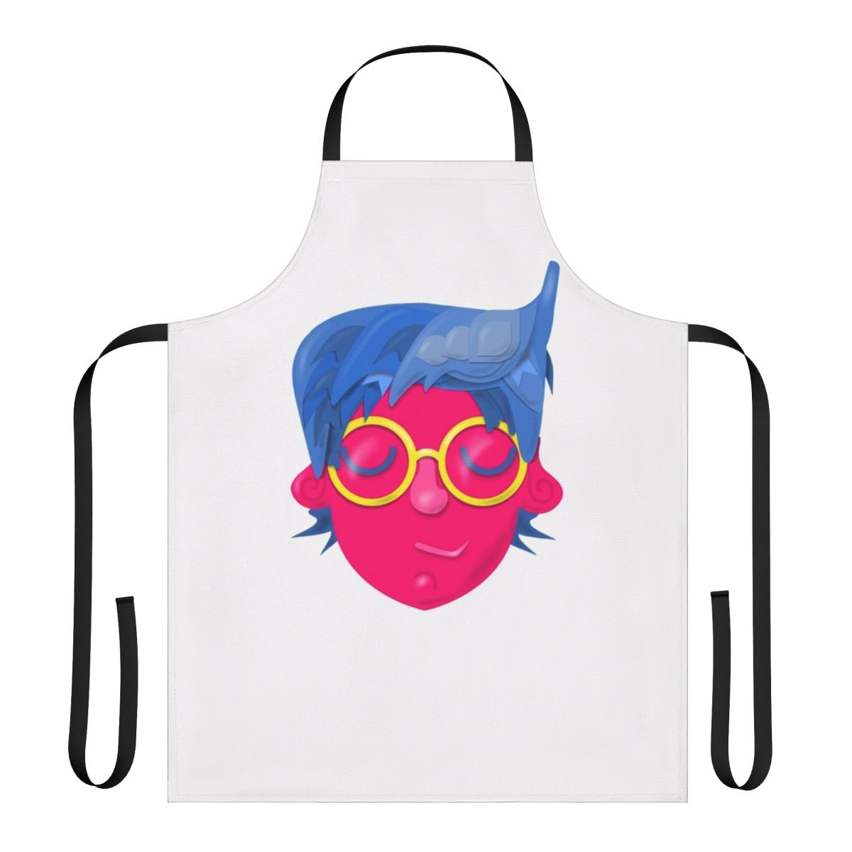 Vibrant pansexual pride-themed apron with bold colors and inclusive design