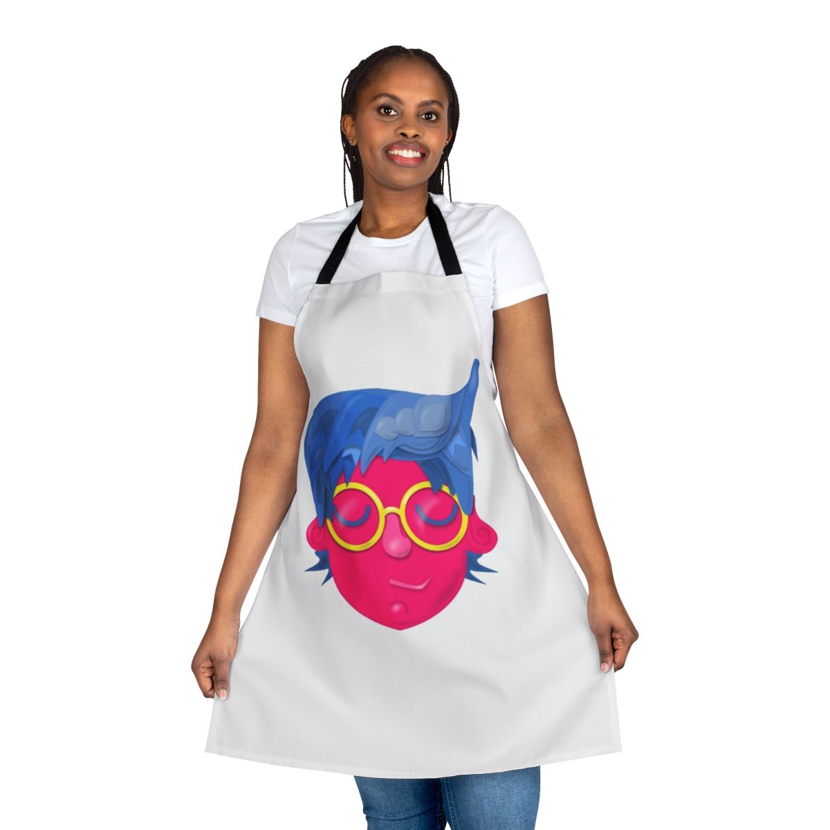 Vibrant pansexual pride-themed apron with bold colors and inclusive design