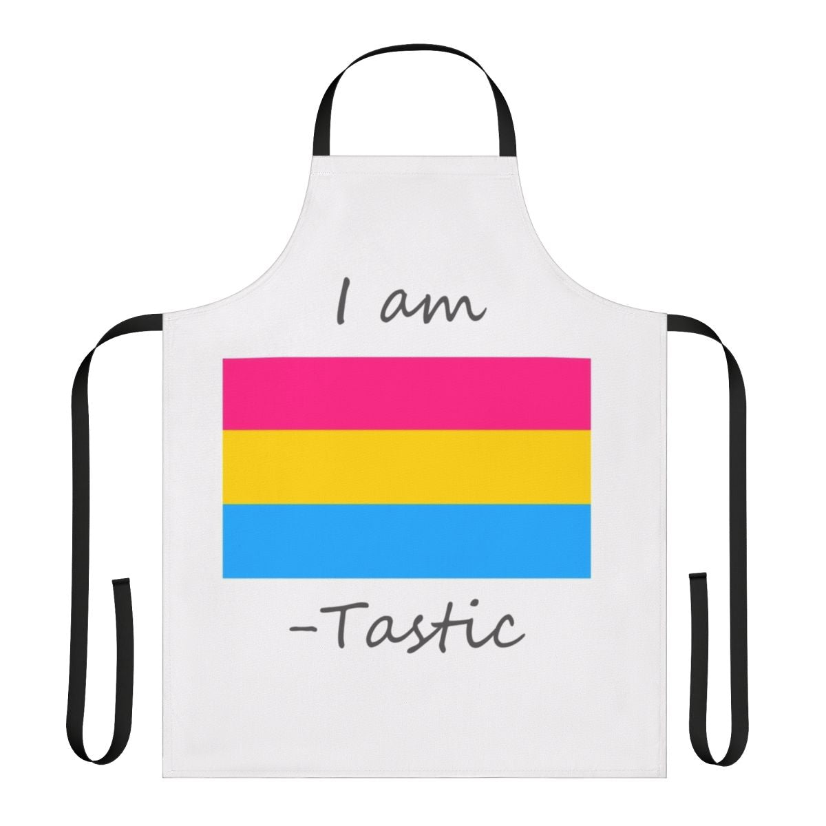 Pansexual pride apron with pan flag design