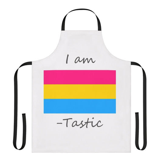 Pansexual pride apron with pan flag design