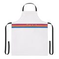 Vibrant pansexual pride flag apron with a cute rabbit design