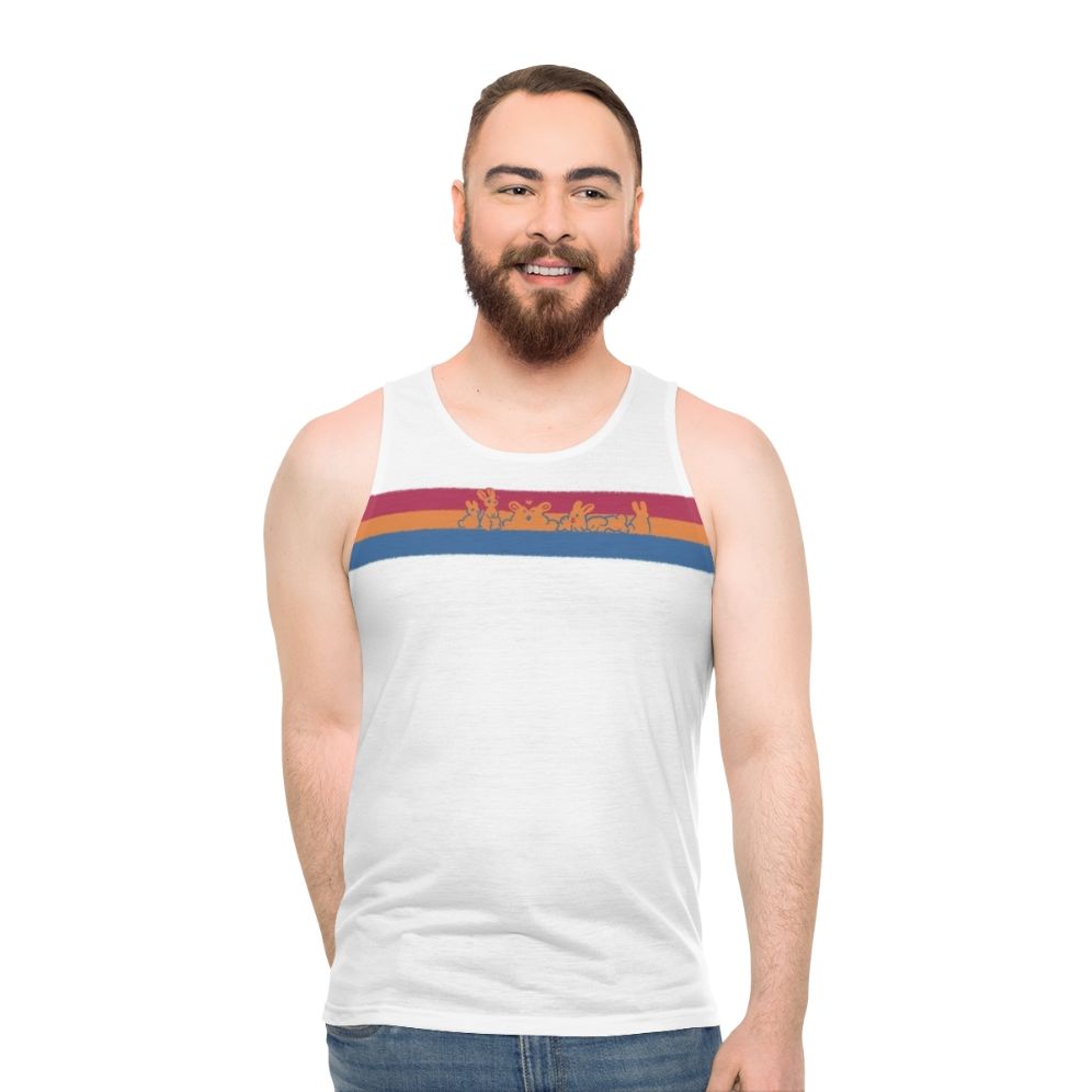 Pansexual Pride Rabbit Unisex Tank Top