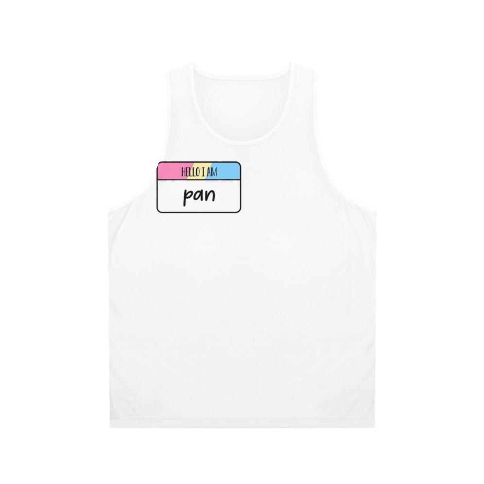 Pansexual pride unisex tank top
