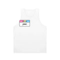 Pansexual pride unisex tank top