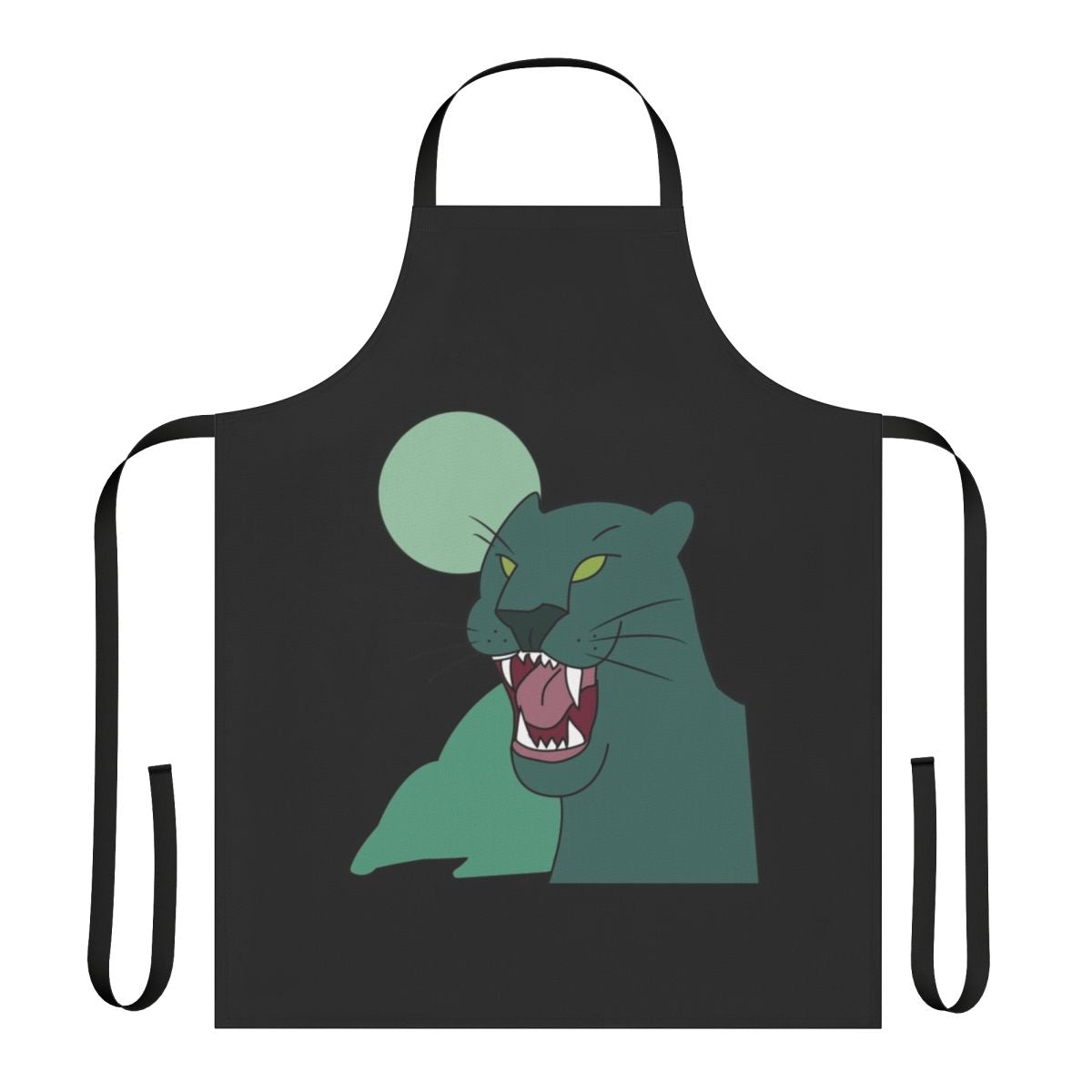 Panther inspired Gravity Falls themed apron with characters Dipper, Mabel, and Bill Cipher