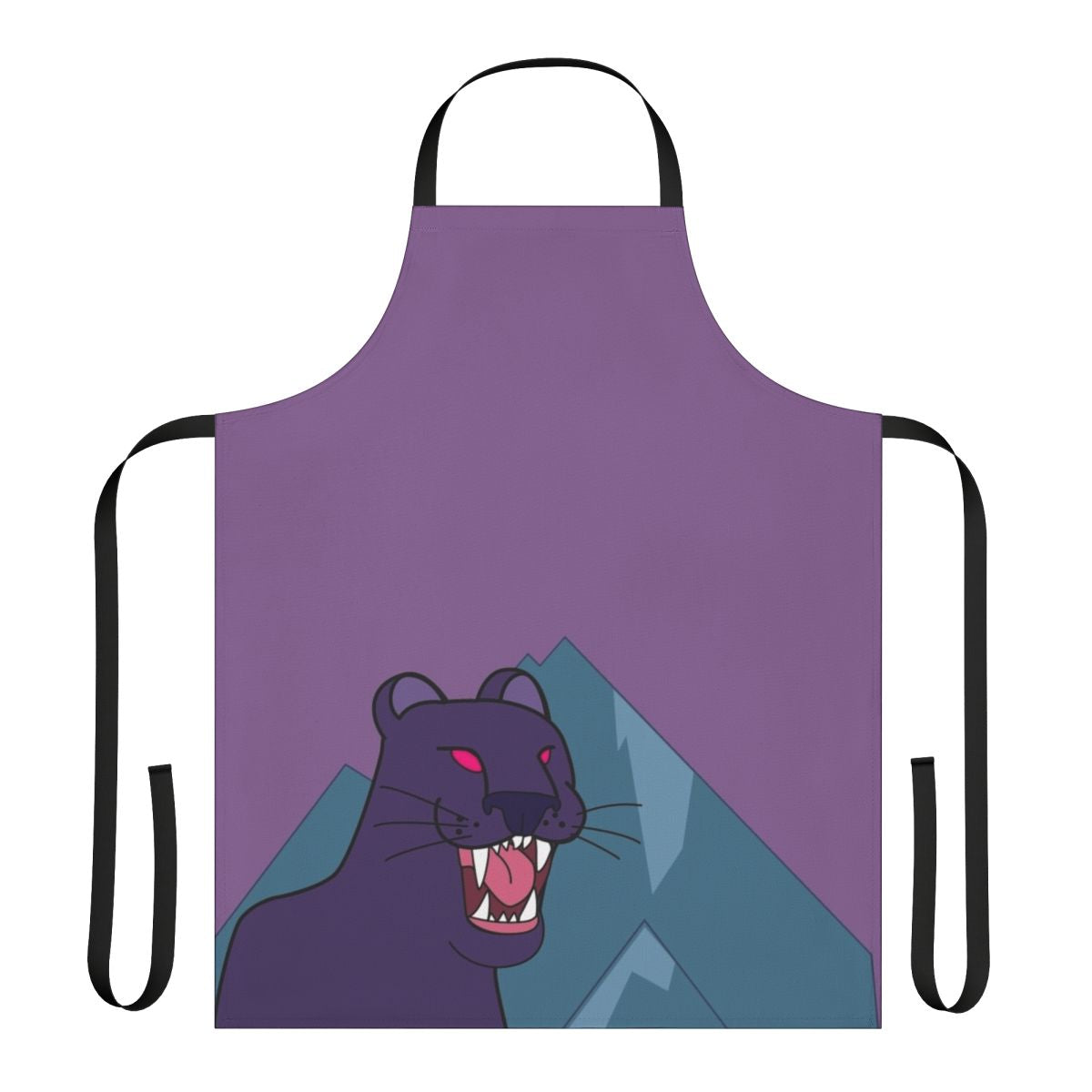 Gravity Falls inspired dark violet panther themed apron