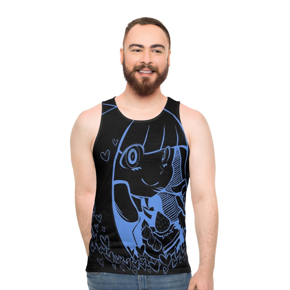 Panty Stocking Anime Manga Blue Hearts Unisex Tank Top
