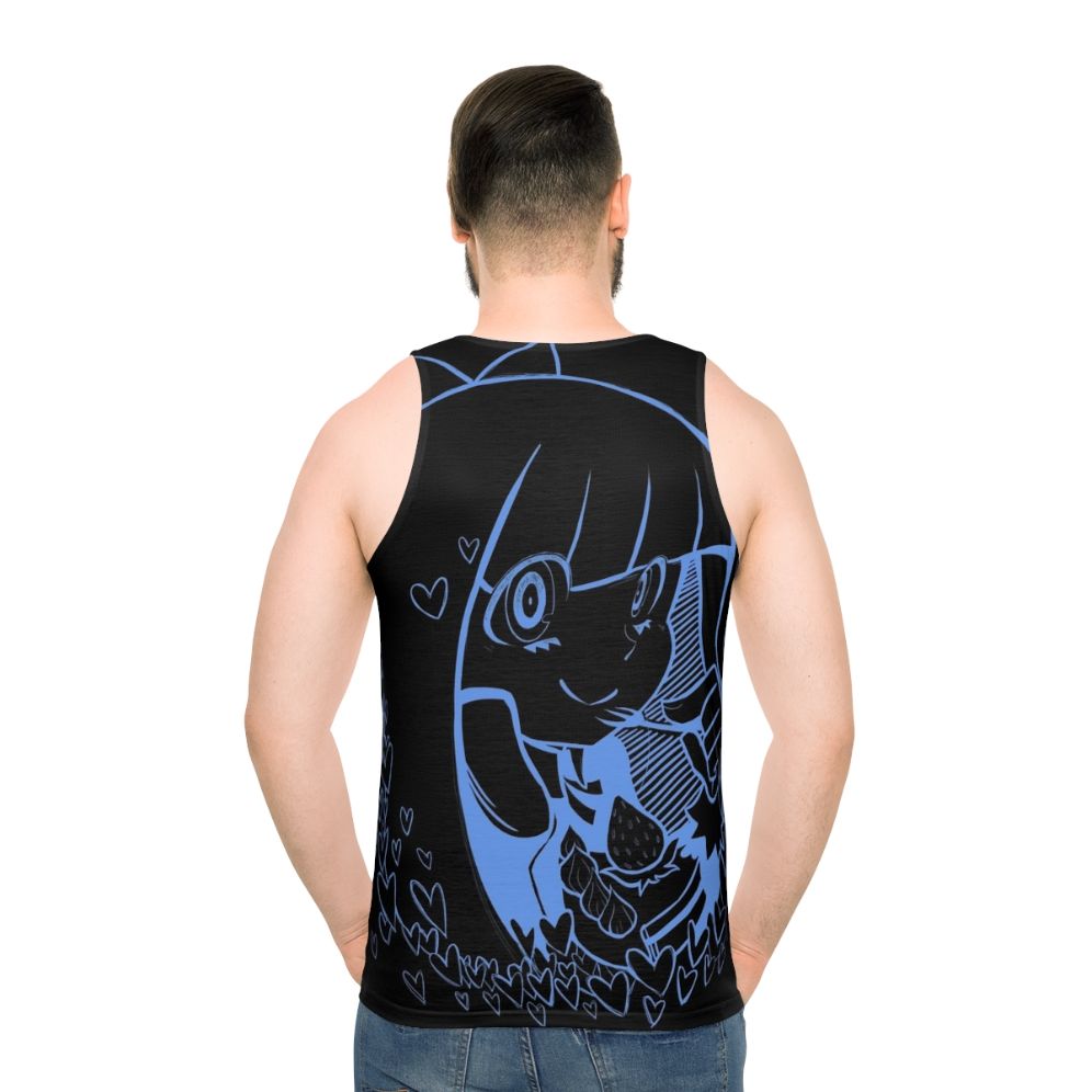 Panty Stocking Anime Manga Blue Hearts Unisex Tank Top