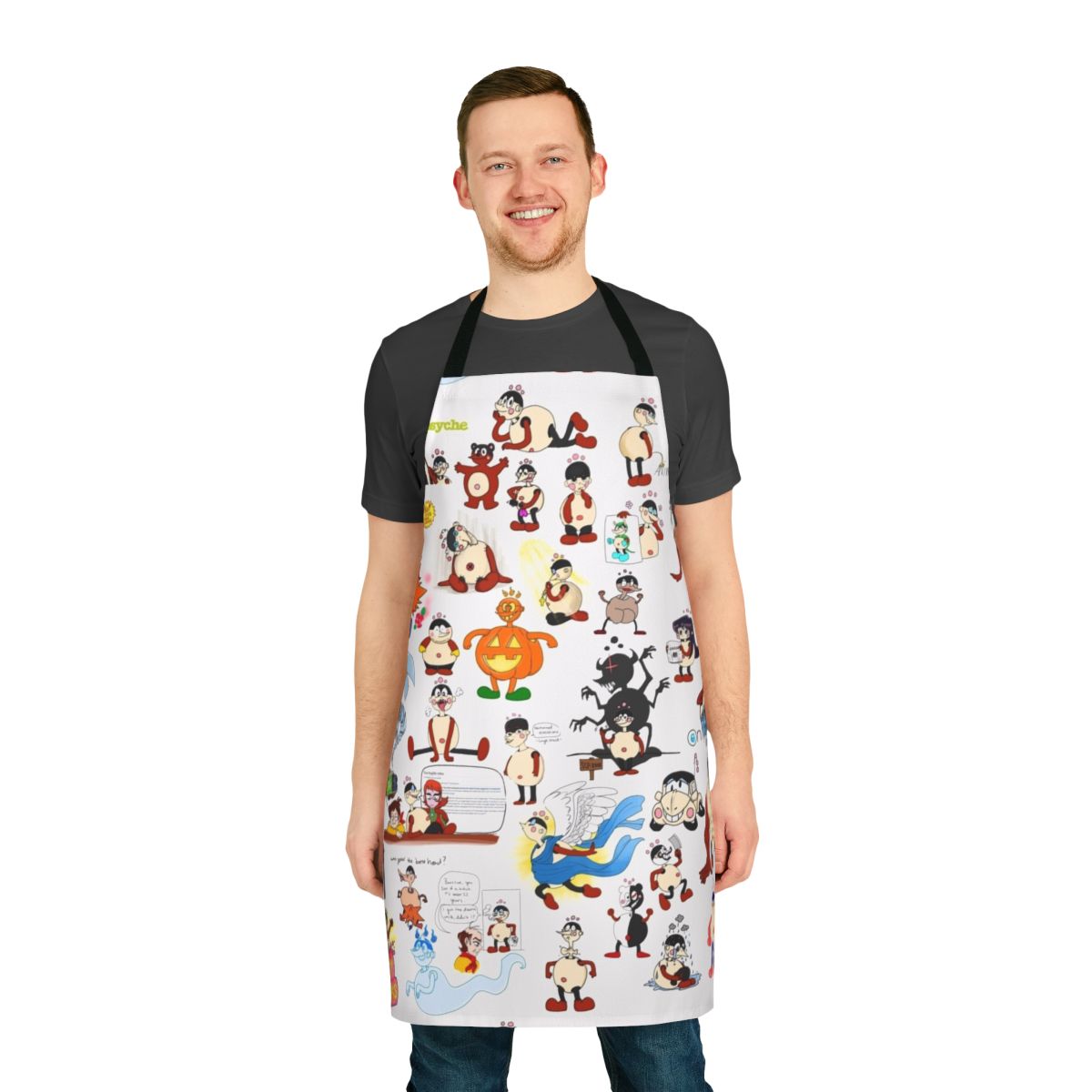 Apron featuring characters from the Parade of Baricans