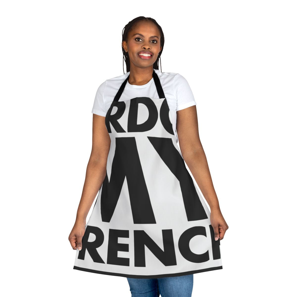 Pardon My French inspired apron with electronic music artist names