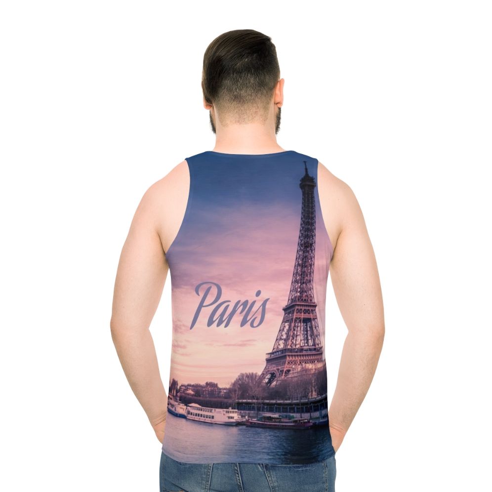 Paris France Eiffel Tower Unisex Tank Top