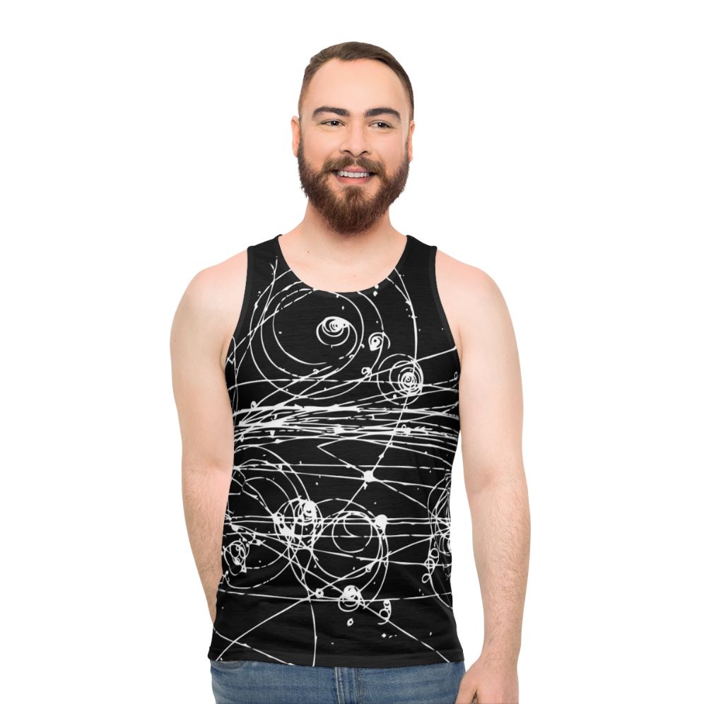 Particle Tracks Science Unisex Tank Top