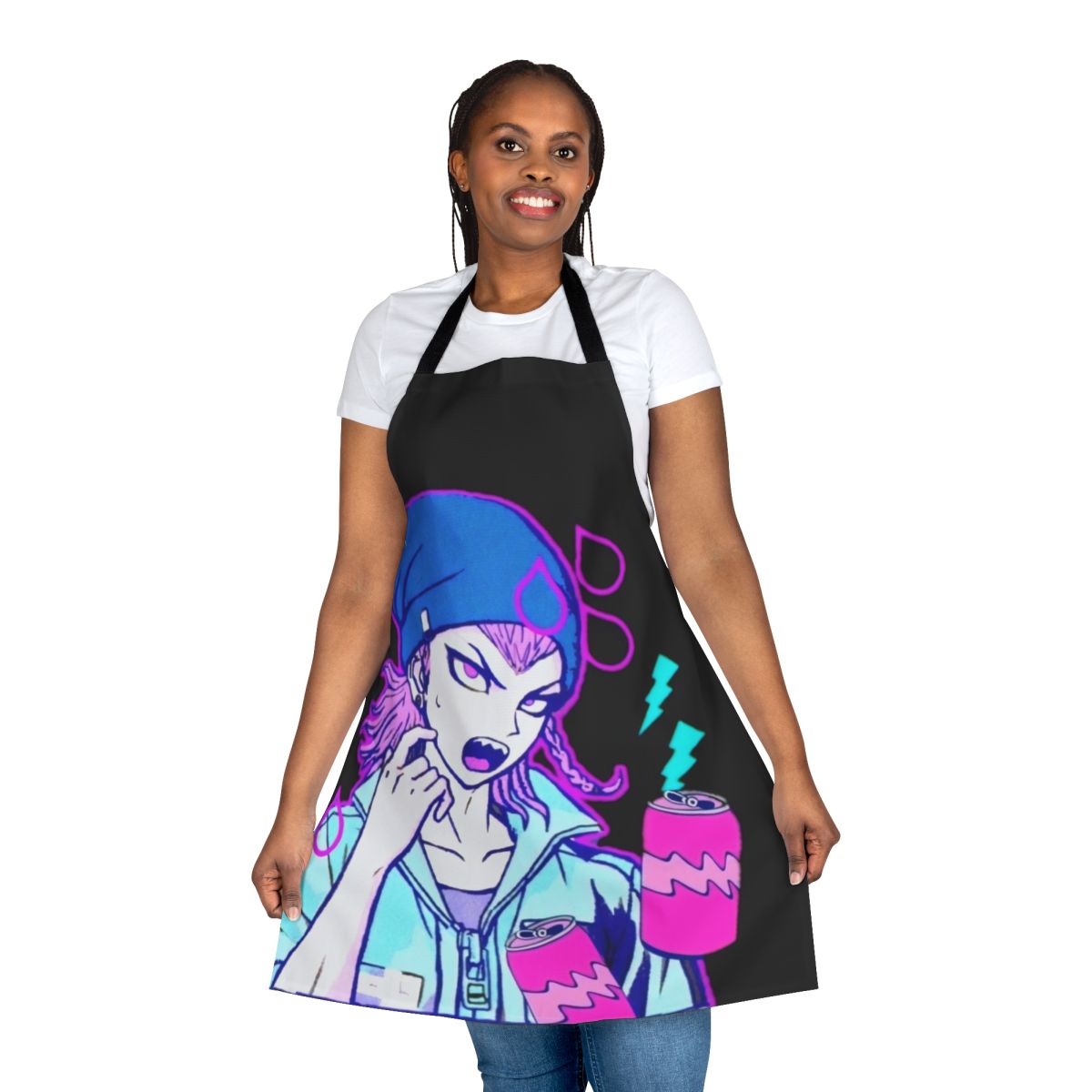 Pastel-colored apron featuring the character Kazuichi Souda from the anime Danganronpa V2
