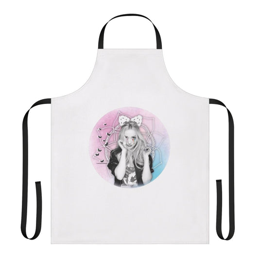 Pastel-colored apron featuring Dove Cameron from Disney's Descendants