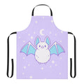 Pastel bat apron with a whimsical, Halloween-inspired design