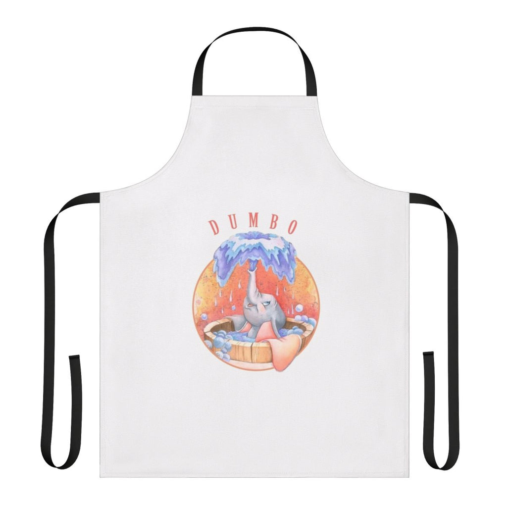 Pastel-colored shower apron featuring a cute cartoon animal design