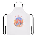 Pastel-colored shower apron featuring a cute cartoon animal design