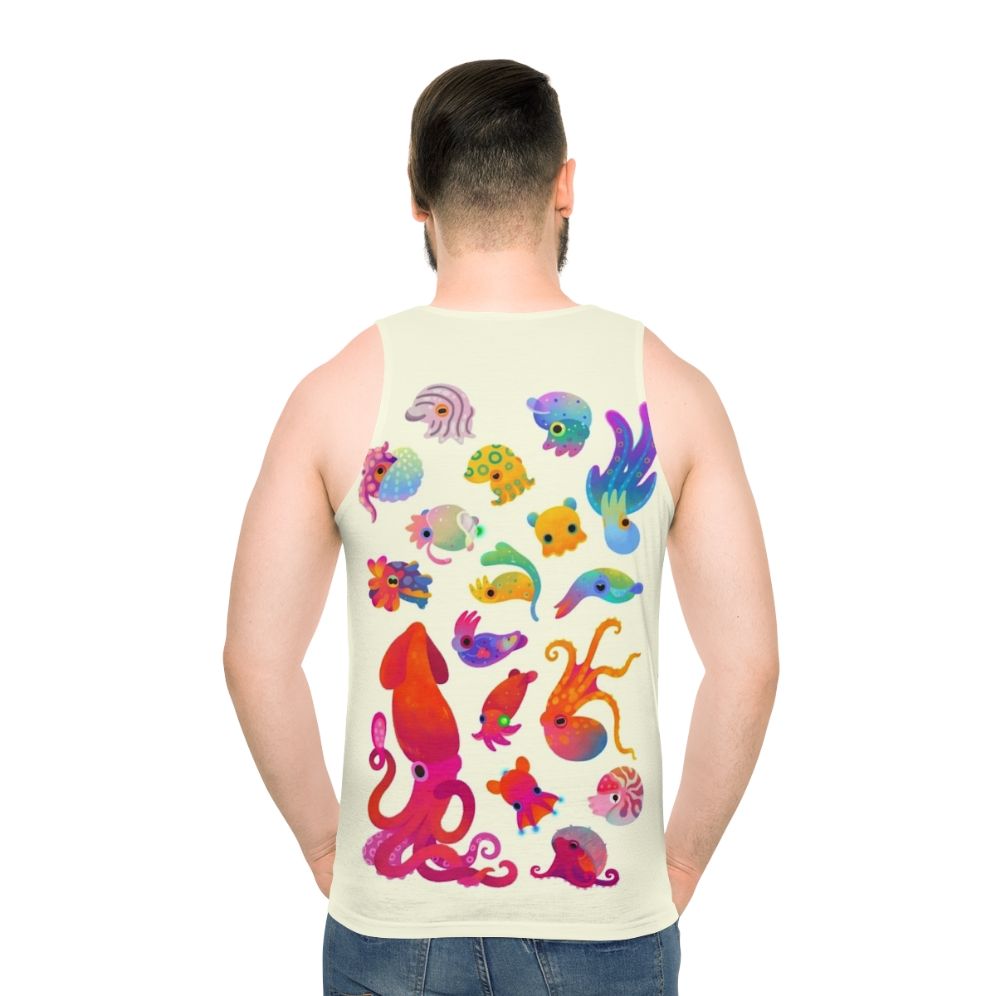 Pastel cephalopod unisex tank top