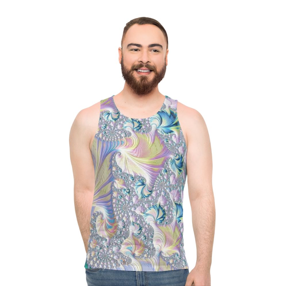 Pastel Fractal Unisex Tank Top
