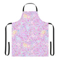 A pastel-colored apron with Nintendo-inspired designs and a retro gaming aesthetic.