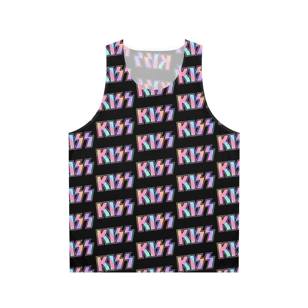 Pastel Tie Dye Kiss The Band Unisex Tank Top