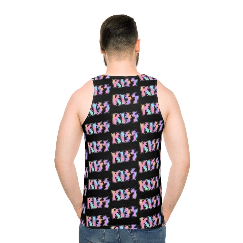 Pastel Tie Dye Kiss The Band Unisex Tank Top