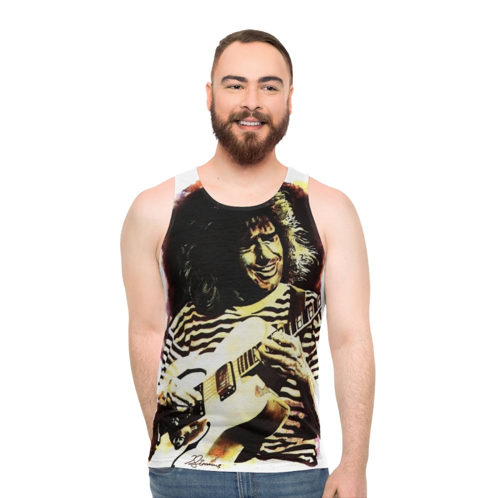 Pat Metheny inspired unisex tank top for jazz music lovers