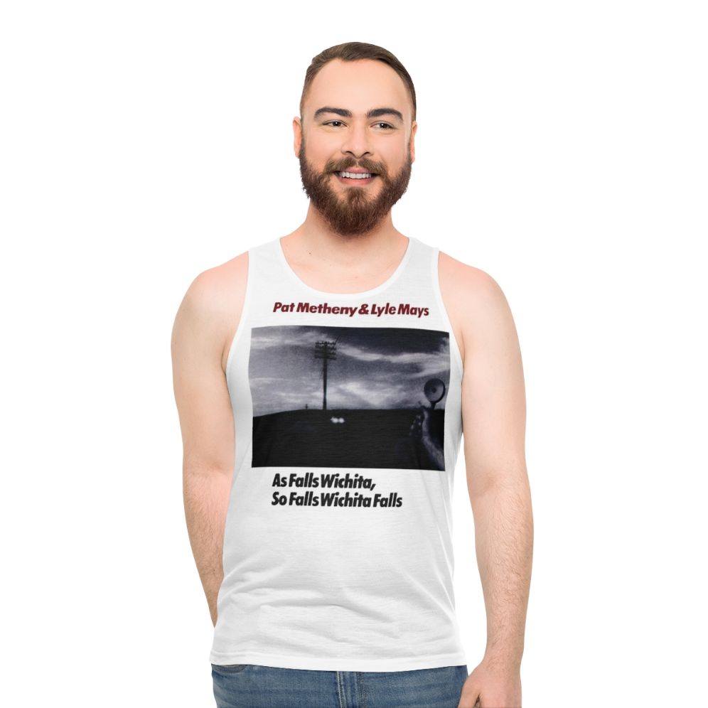 Pat Metheny and Lyle Mays 'As Falls Wichita' Unisex Jazz Fusion Tank Top