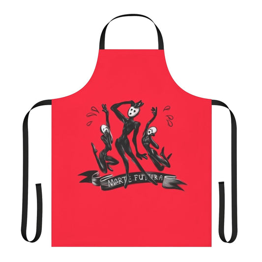 Pathologic inspired apron with a dark, tragic design