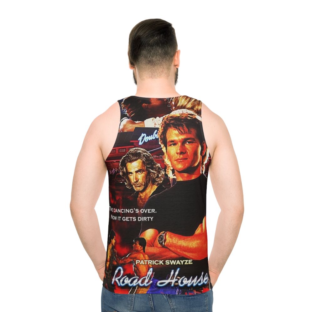 Patrick Swayze wearing the Road House unisex tank top