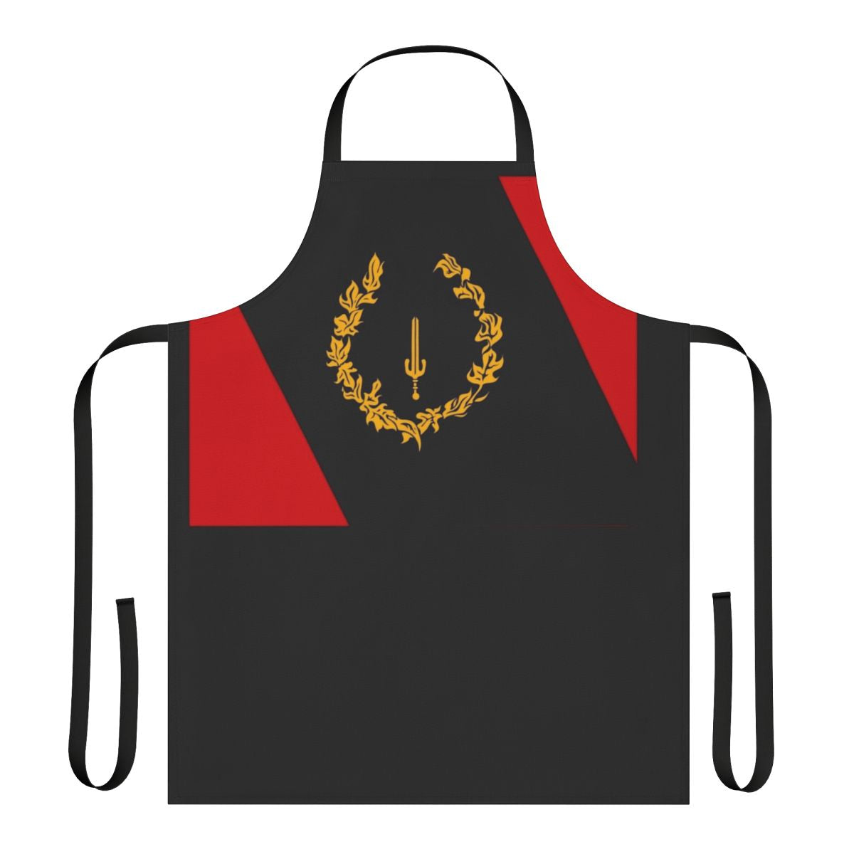 Black and white American flag design apron