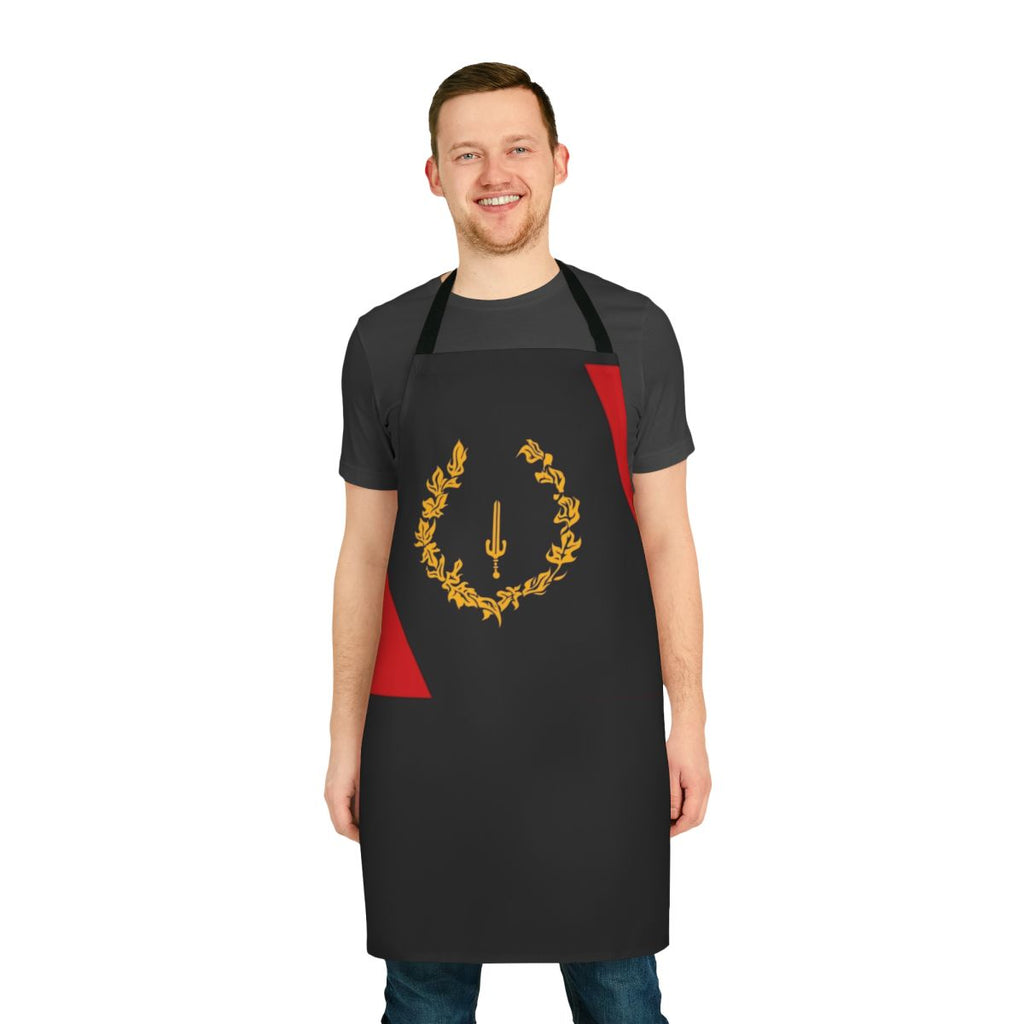 Black and white American flag design apron