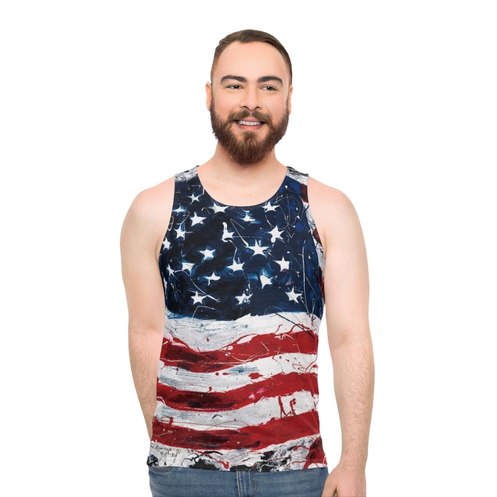 Patriotic American Unisex Tank Top