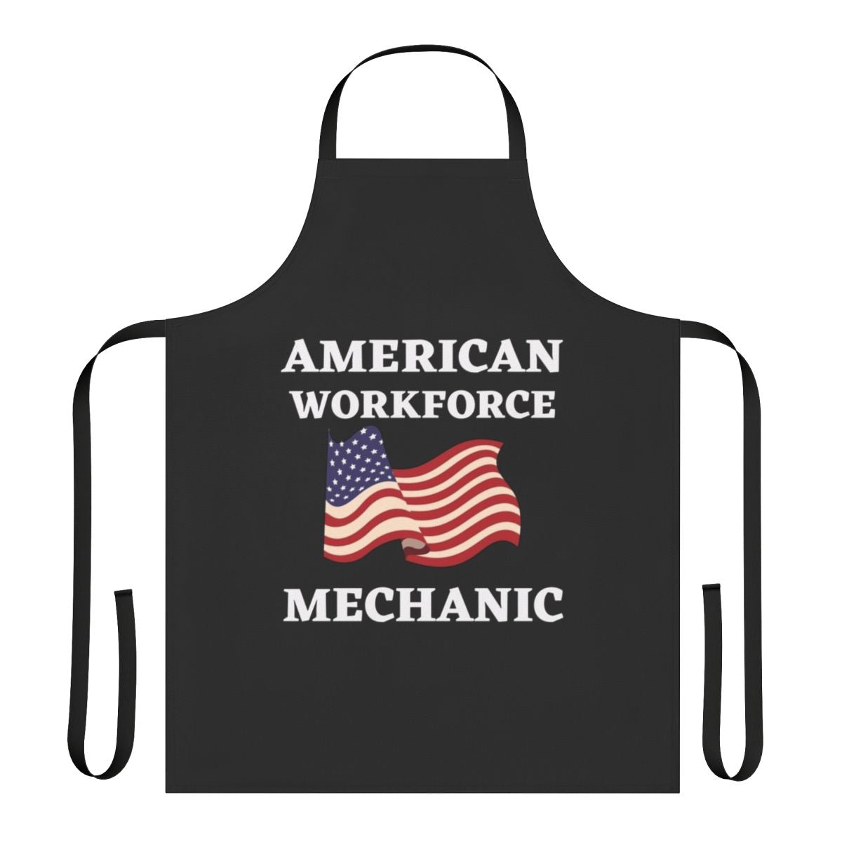 Patriotic American Workforce Mechanic Apron with American Flag Design