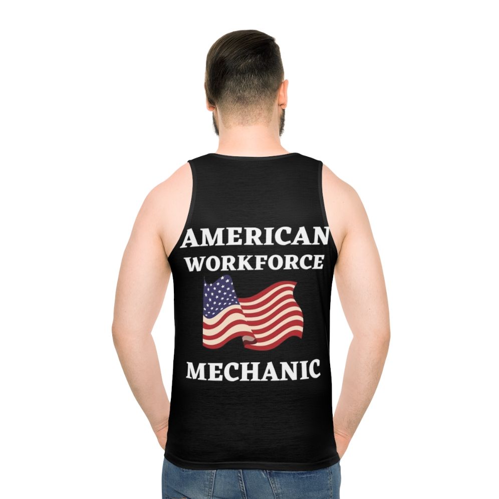 Patriotic American Workforce Mechanic Unisex Tank Top