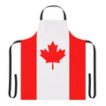 Canada flag apron with a versatile world map design, perfect for cooking, baking, and other kitchen activities.