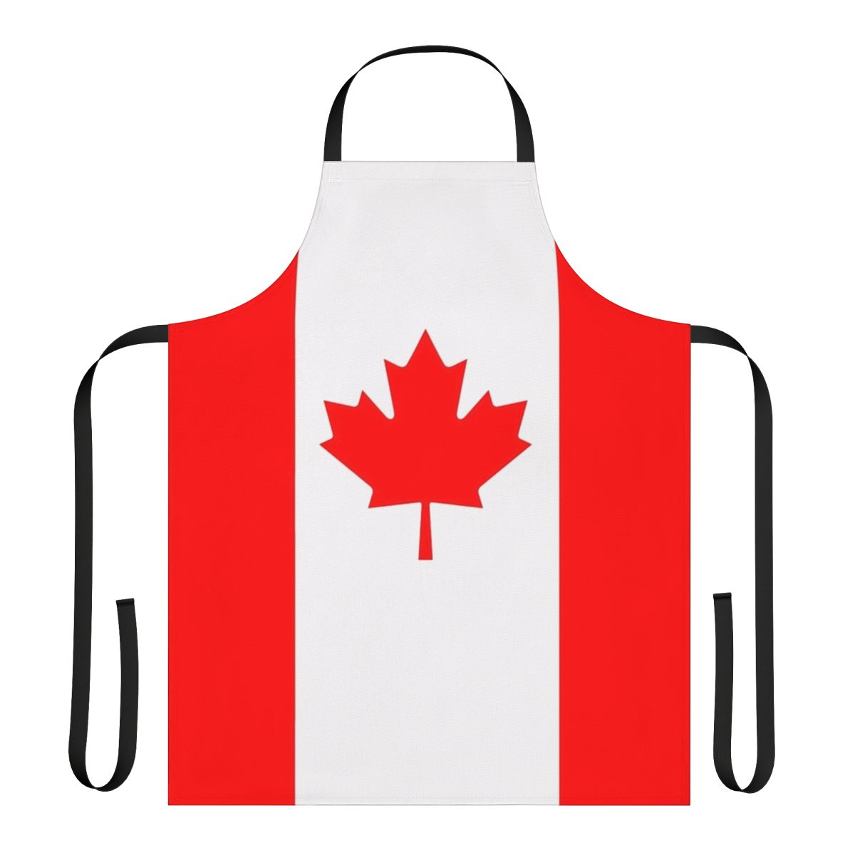 Canada flag apron with a versatile world map design, perfect for cooking, baking, and other kitchen activities.