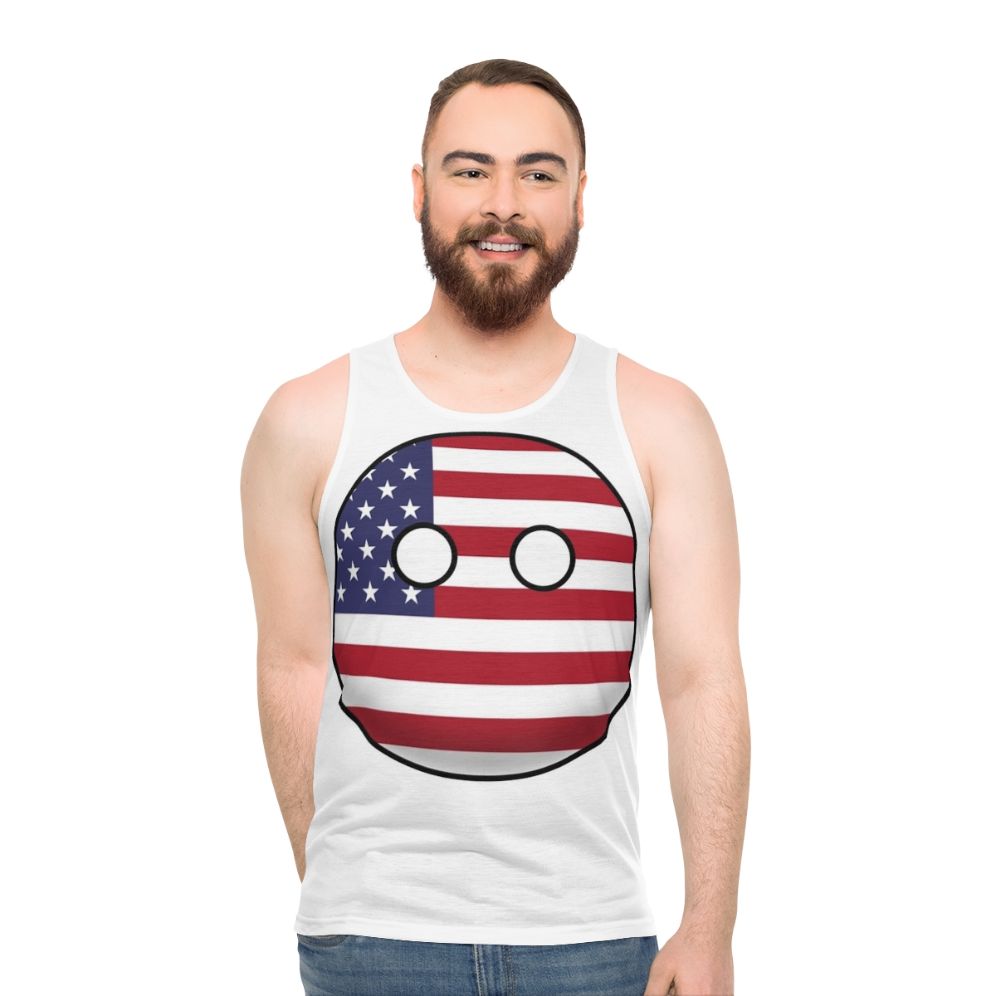Patriotic Countryball Unisex Tank Top